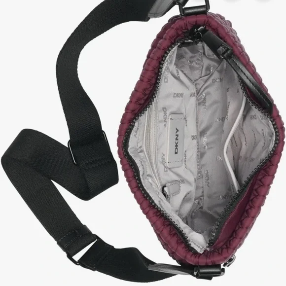 NEW Garnet DKNY Mack Nylon Crossbody Bag Retails for $148.00 - Picture 4 of 6